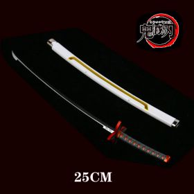 25cm Kimetsu No Yaiba Sword Weapon Demon Killer Tomioka Yoshio Role-playing Sword Anime Ninja Sword PU Weapon Props (Color: gui dao-4)