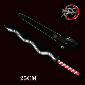 25cm Kimetsu No Yaiba Sword Weapon Demon Killer Tomioka Yoshio Role-playing Sword Anime Ninja Sword PU Weapon Props (Color: gui dao-11)