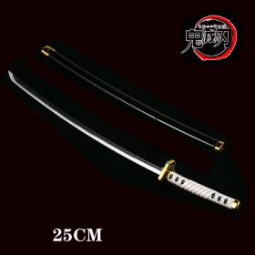 25cm Kimetsu No Yaiba Sword Weapon Demon Killer Tomioka Yoshio Role-playing Sword Anime Ninja Sword PU Weapon Props (Color: gui dao-1)