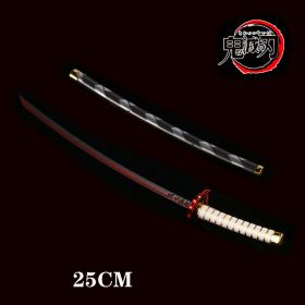 25cm Kimetsu No Yaiba Sword Weapon Demon Killer Tomioka Yoshio Role-playing Sword Anime Ninja Sword PU Weapon Props (Color: gui dao-9)