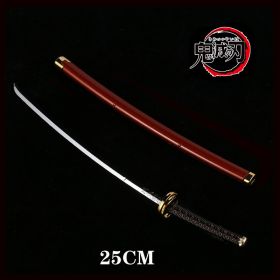 25cm Kimetsu No Yaiba Sword Weapon Demon Killer Tomioka Yoshio Role-playing Sword Anime Ninja Sword PU Weapon Props (Color: gui dao-8)