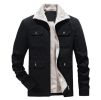 Men's Casual Fleece Cotton Military Jackets Outdoor