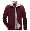 Men's Casual Fleece Cotton Military Jackets Outdoor