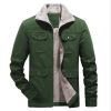 Men's Casual Fleece Cotton Military Jackets Outdoor